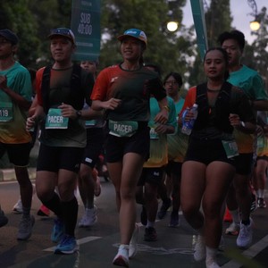 Race photo from BAUR RUN 2025