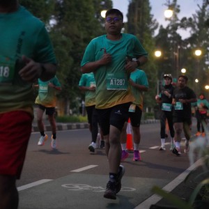Race photo from BAUR RUN 2025