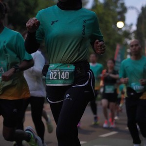 Race photo from BAUR RUN 2025