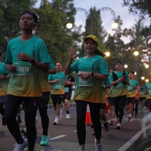 Race photo from BAUR RUN 2025