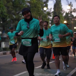 Race photo from BAUR RUN 2025