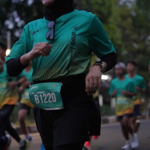 Race photo from BAUR RUN 2025