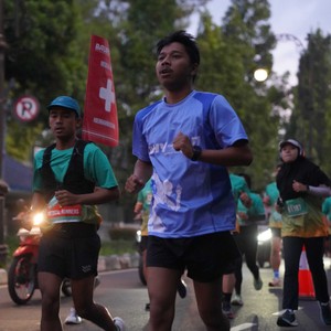 Race photo from BAUR RUN 2025