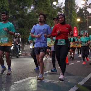 Race photo from BAUR RUN 2025
