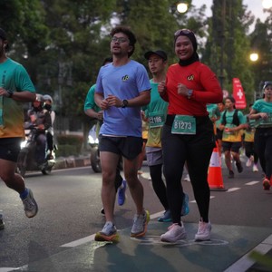 Race photo from BAUR RUN 2025