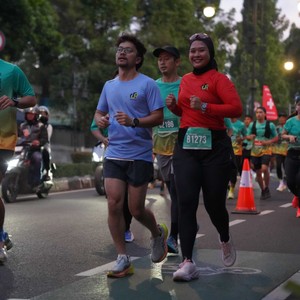 Race photo from BAUR RUN 2025