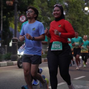 Race photo from BAUR RUN 2025