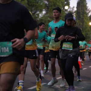 Race photo from BAUR RUN 2025