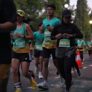 Race photo from BAUR RUN 2025