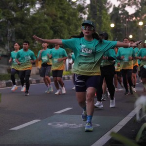 Race photo from BAUR RUN 2025