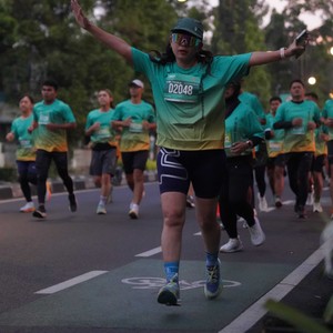 Race photo from BAUR RUN 2025