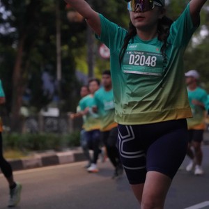 Race photo from BAUR RUN 2025
