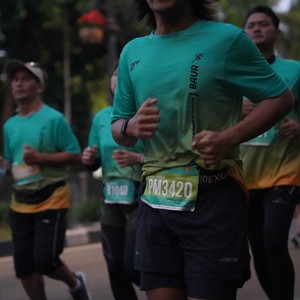 Race photo from BAUR RUN 2025