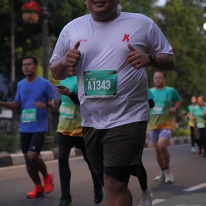 Race photo from BAUR RUN 2025
