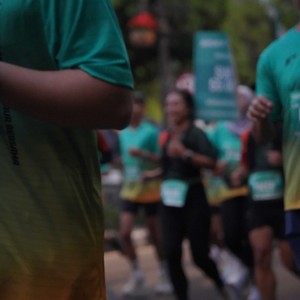 Race photo from BAUR RUN 2025