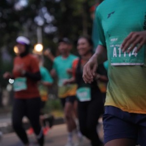 Race photo from BAUR RUN 2025