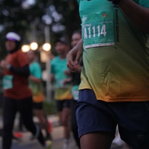 Race photo from BAUR RUN 2025