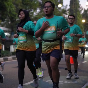 Race photo from BAUR RUN 2025