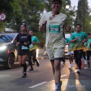 Race photo from BAUR RUN 2025