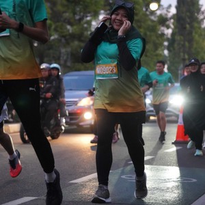 Race photo from BAUR RUN 2025