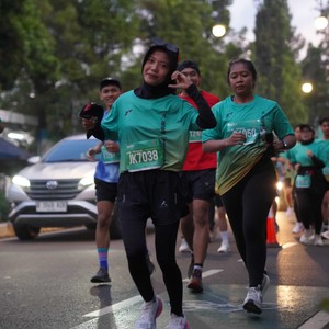 Race photo from BAUR RUN 2025