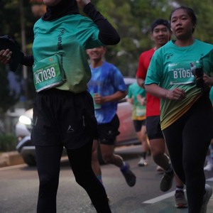 Race photo from BAUR RUN 2025