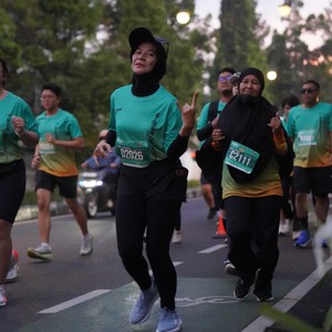 Race photo from BAUR RUN 2025