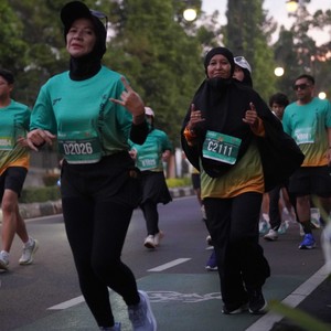 Race photo from BAUR RUN 2025
