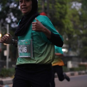 Race photo from BAUR RUN 2025