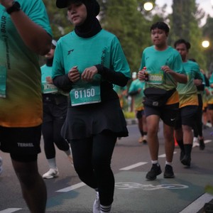 Race photo from BAUR RUN 2025