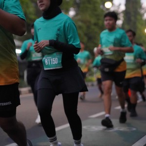 Race photo from BAUR RUN 2025