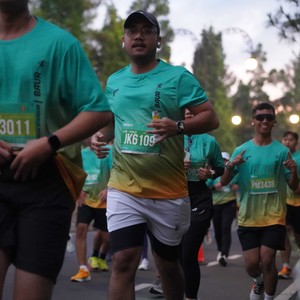 Race photo from BAUR RUN 2025