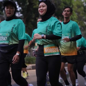 Race photo from BAUR RUN 2025
