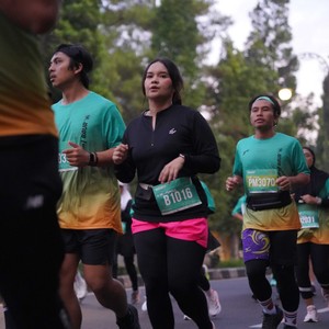 Race photo from BAUR RUN 2025