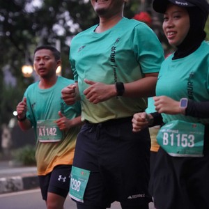 Race photo from BAUR RUN 2025