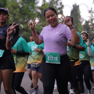Race photo from BAUR RUN 2025