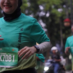 Race photo from BAUR RUN 2025