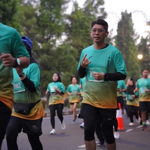 Race photo from BAUR RUN 2025