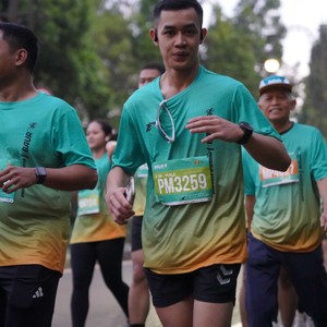 Race photo from BAUR RUN 2025