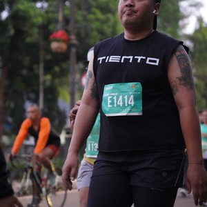 Race photo from BAUR RUN 2025
