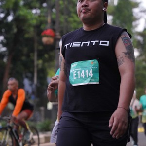 Race photo from BAUR RUN 2025