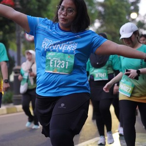 Race photo from BAUR RUN 2025