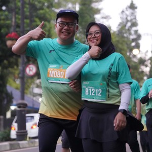 Race photo from BAUR RUN 2025