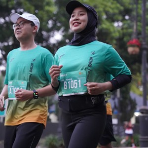 Race photo from BAUR RUN 2025