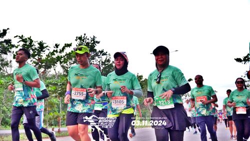 Race photo from Arutmin Borneo Run 2024