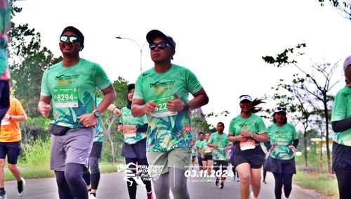 Race photo from Arutmin Borneo Run 2024