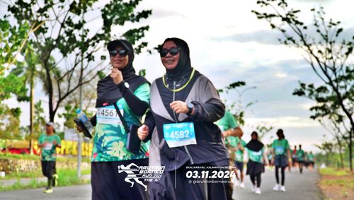 Race photo from Arutmin Borneo Run 2024