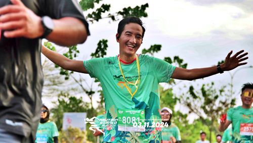 Race photo from Arutmin Borneo Run 2024