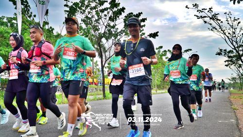Race photo from Arutmin Borneo Run 2024