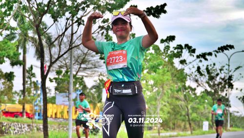 Race photo from Arutmin Borneo Run 2024